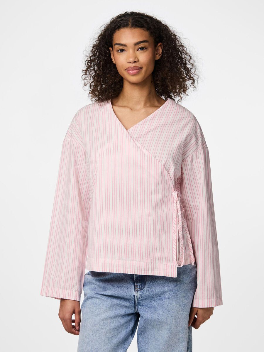 Pieces PCSULLE WRAP TOP, Cloud Dancer, highres - 17155616_CloudDancer_1164294_003.jpg