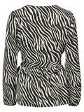 Pieces ZEBRAPRINT WIKKEL SHIRT MET LANGE MOUWEN, Bright White, highres - 17097548_BrightWhite_700054_002.jpg