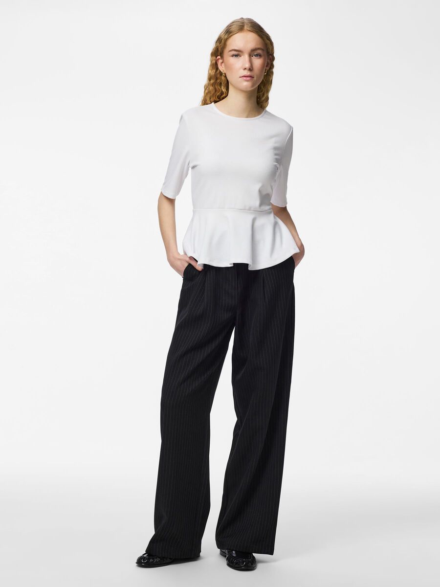 Carousel image - PCALISA - P&Eacute;PLUM BLOUSE, Bright White | 3