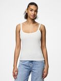 Pieces PCMAY - CÔTELÉ TOP À BRETELLES, Bright White, highres - 17154482_BrightWhite_003.jpg