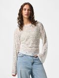 Product image thumbnail 1 PCALLI LACE LONG SLEEVED TOP, Bright White