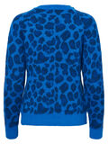 Pieces LANGÄRMELIGER LEOPARDEN STRICKPULLOVER, Victoria Blue, highres - 17096171_VictoriaBlue_685339_002.jpg