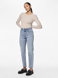 Pieces PCBELLA HW TAPERED FIT JEANS, Light Blue Denim, highres - 17147971_LightBlueDenim_005.jpg