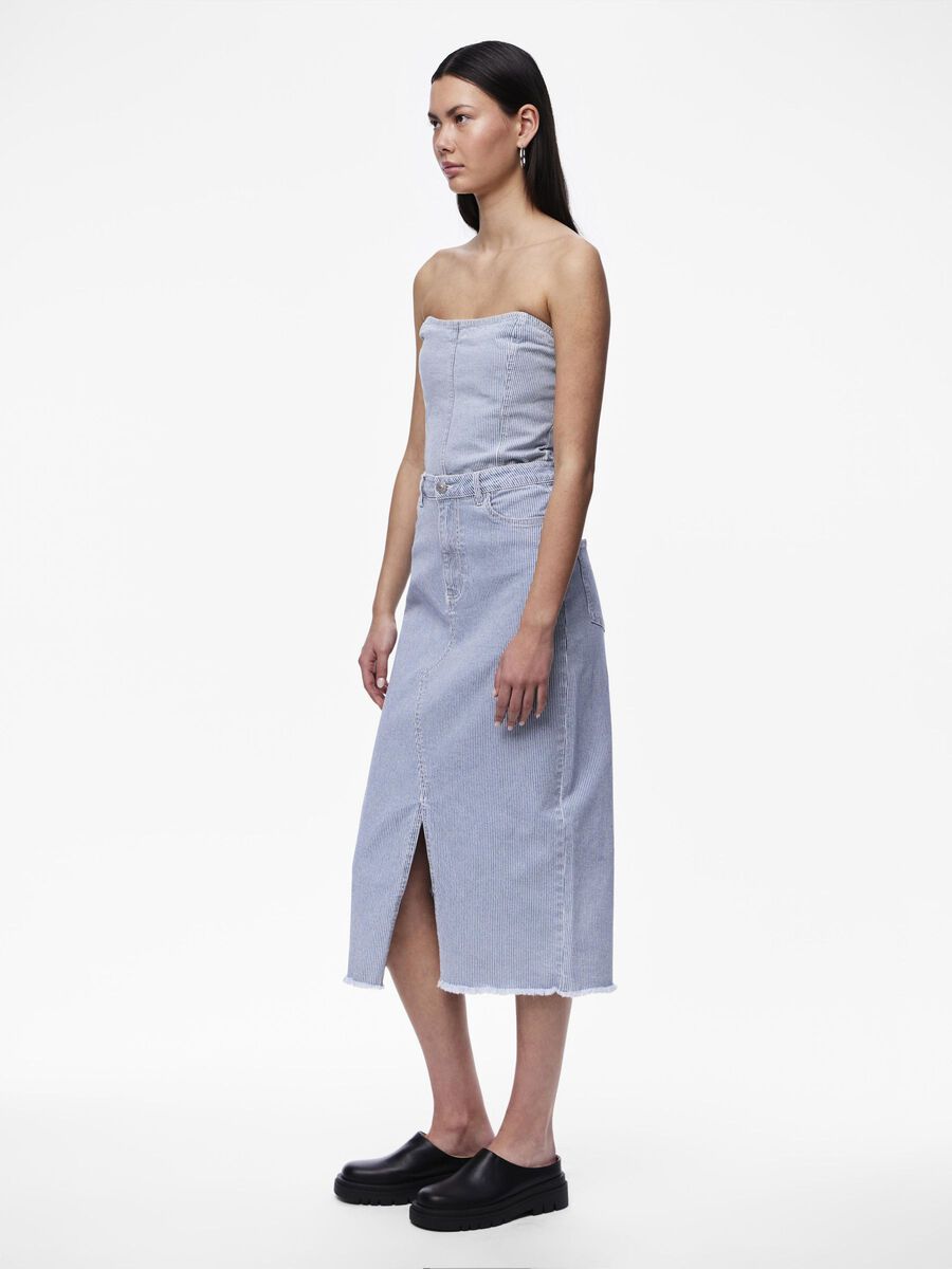 Pieces PCBILLO MIDI SKIRT, Light Blue Denim, highres - 17150871_LightBlueDenim_1120721_005.jpg