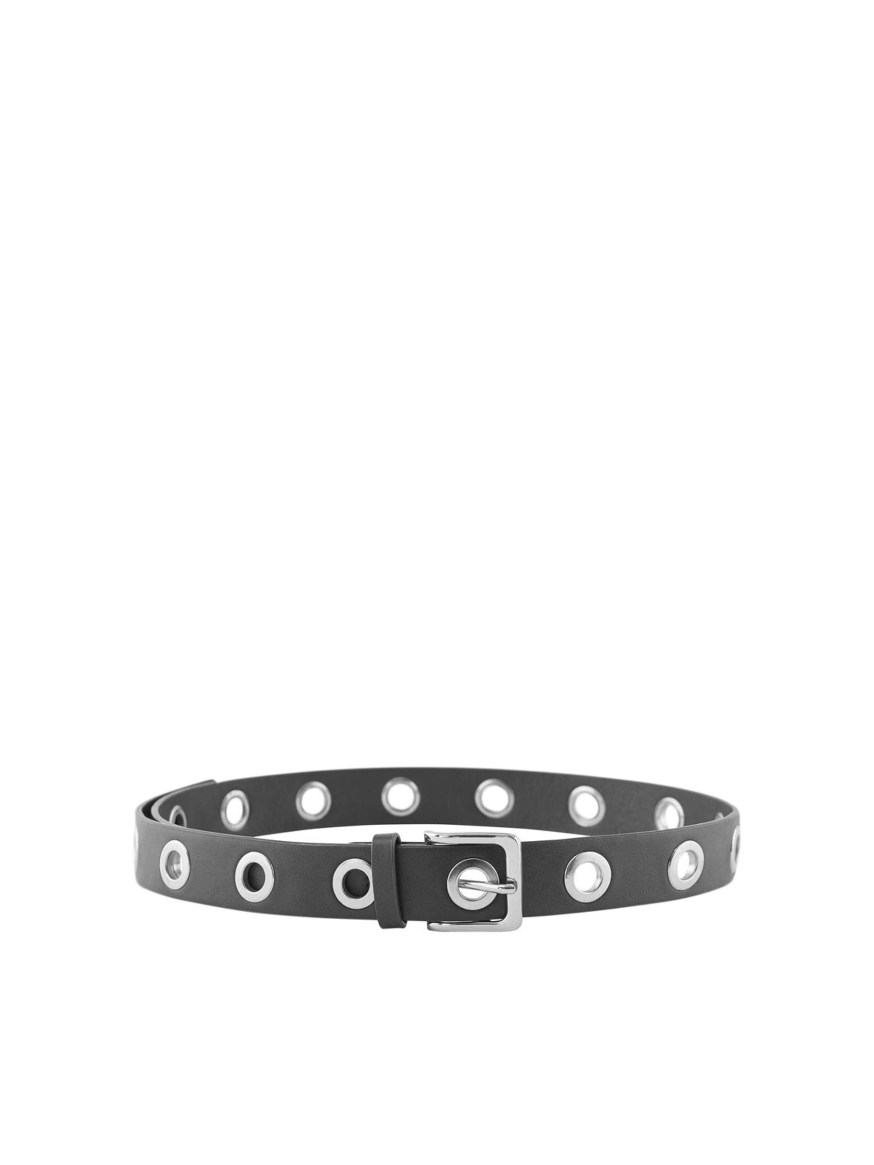 METALLIC EYELET BELT