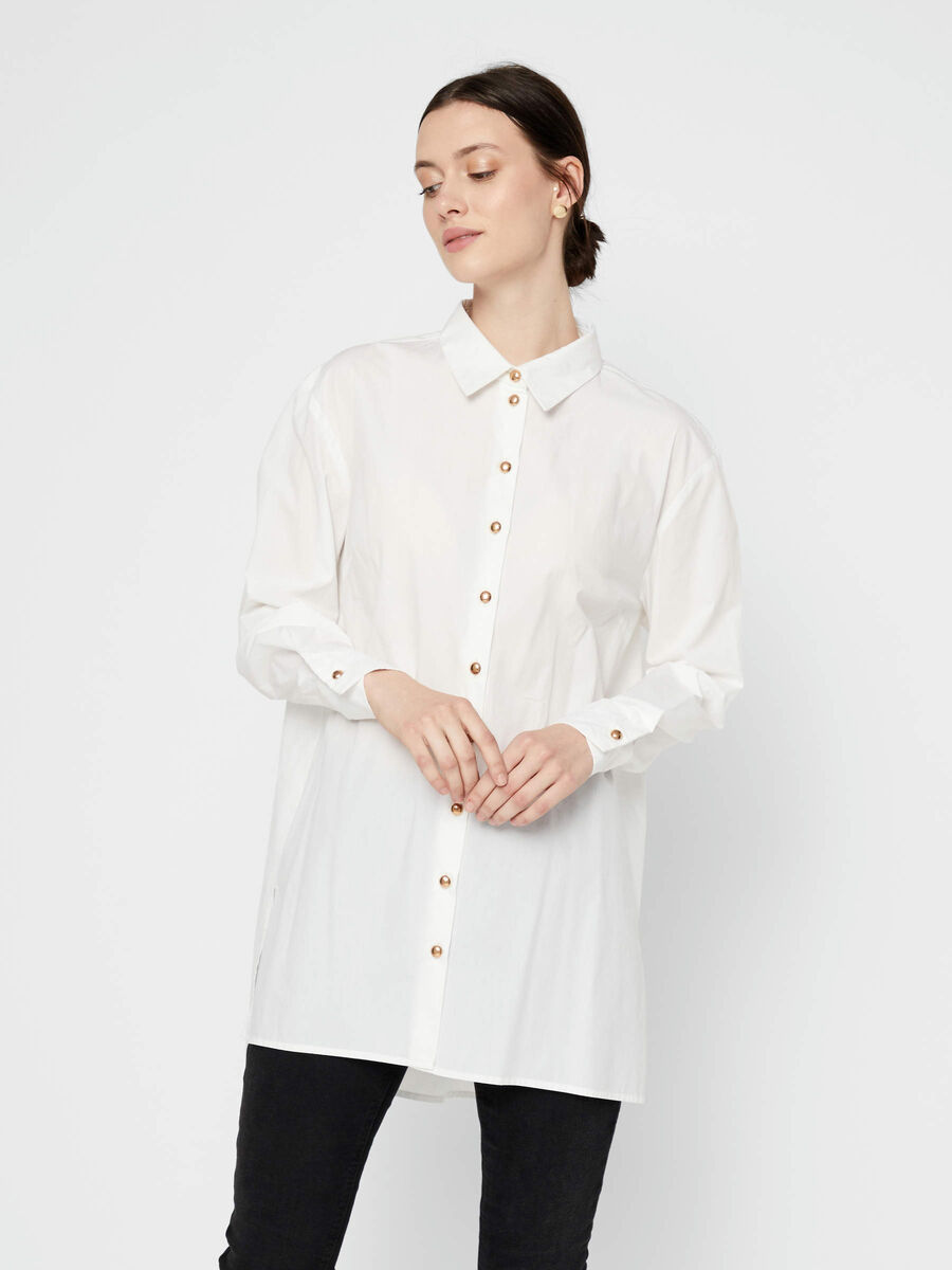 Pieces PCSHILOH SHIRT, Bright White, highres - 17107476_BrightWhite_003.jpg