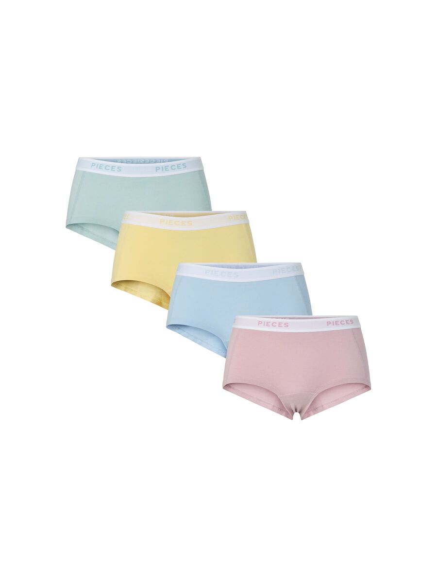 Product carousel image - PCLOGO LADY LOT DE 4. BOXER, Pale Banana | 1