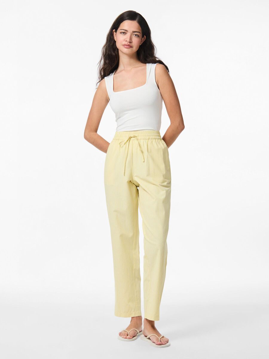 Pieces PCFEMME TROUSERS, Pale Banana, highres - 17161365_PaleBanana_1223318_005.jpg