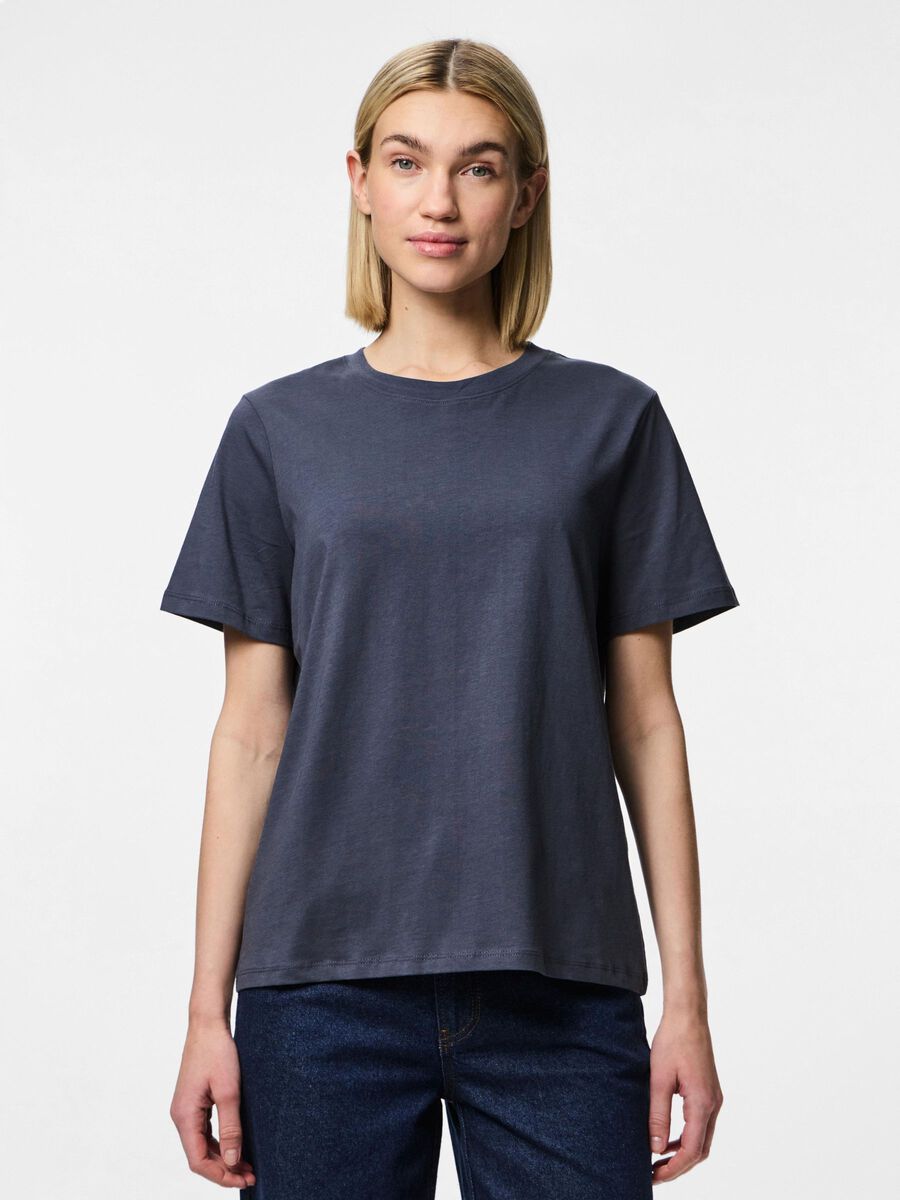 Pieces PCRIA COTTON T-SHIRT, Ombre Blue, highres - 17140802_OmbreBlue_003.jpg