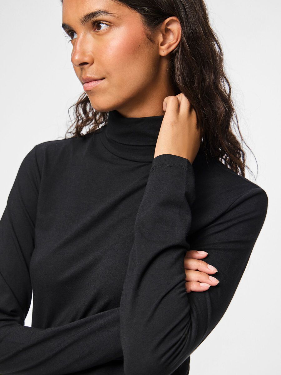 Carousel image - PCSIRENE KNITTED TOP, Black | 6