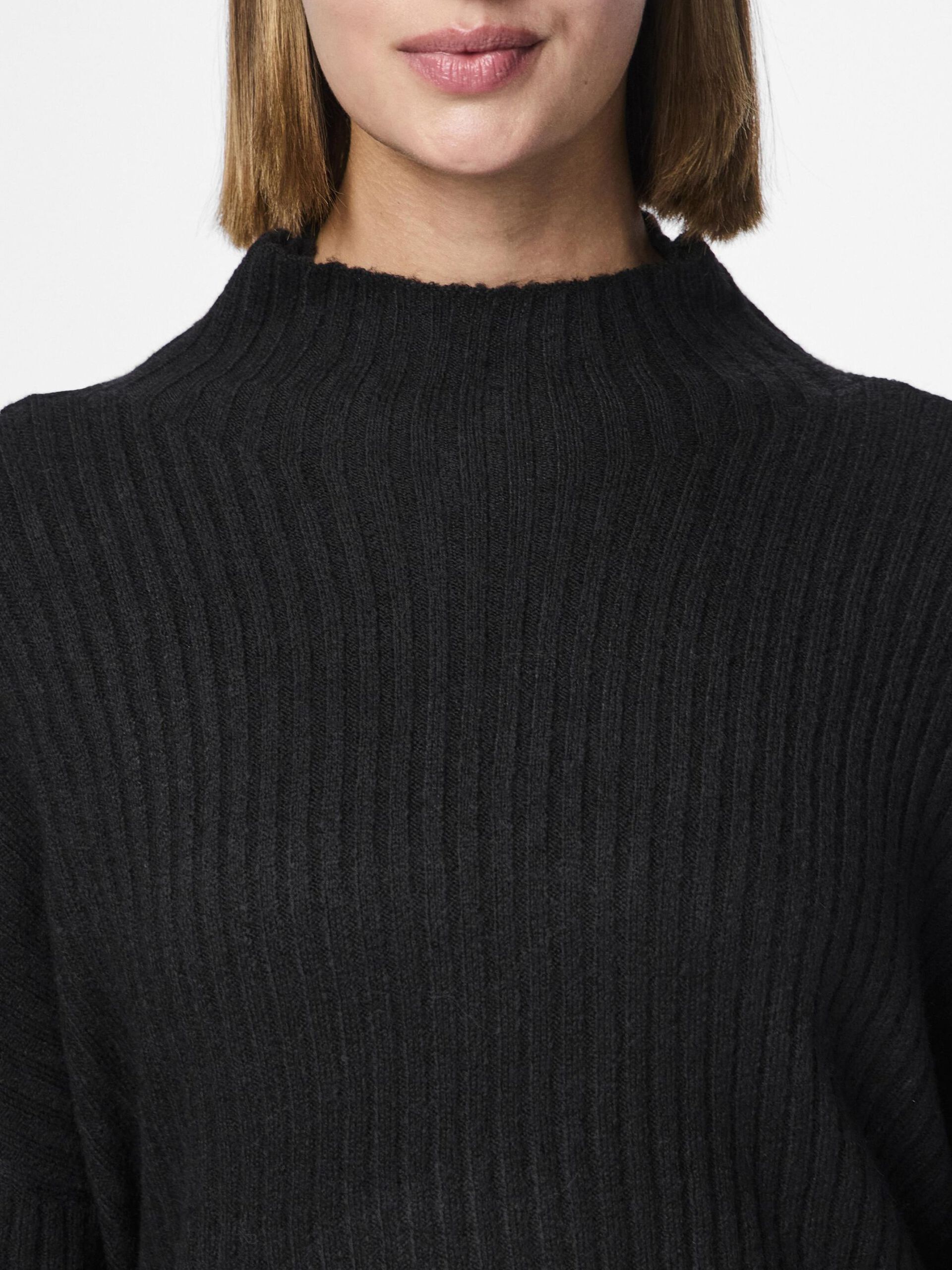 Carousel image - PCTULLE PULLOVER MIT HOHEM KRAGEN, Black | 4