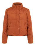 Pieces HIGH-NECK PUFFER JACKET, Mocha Bisque, highres - 17102693_MochaBisque_001.jpg