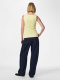 Product image thumbnail - PCMAY RIBBED TANK TOP, French Vanilla | 2