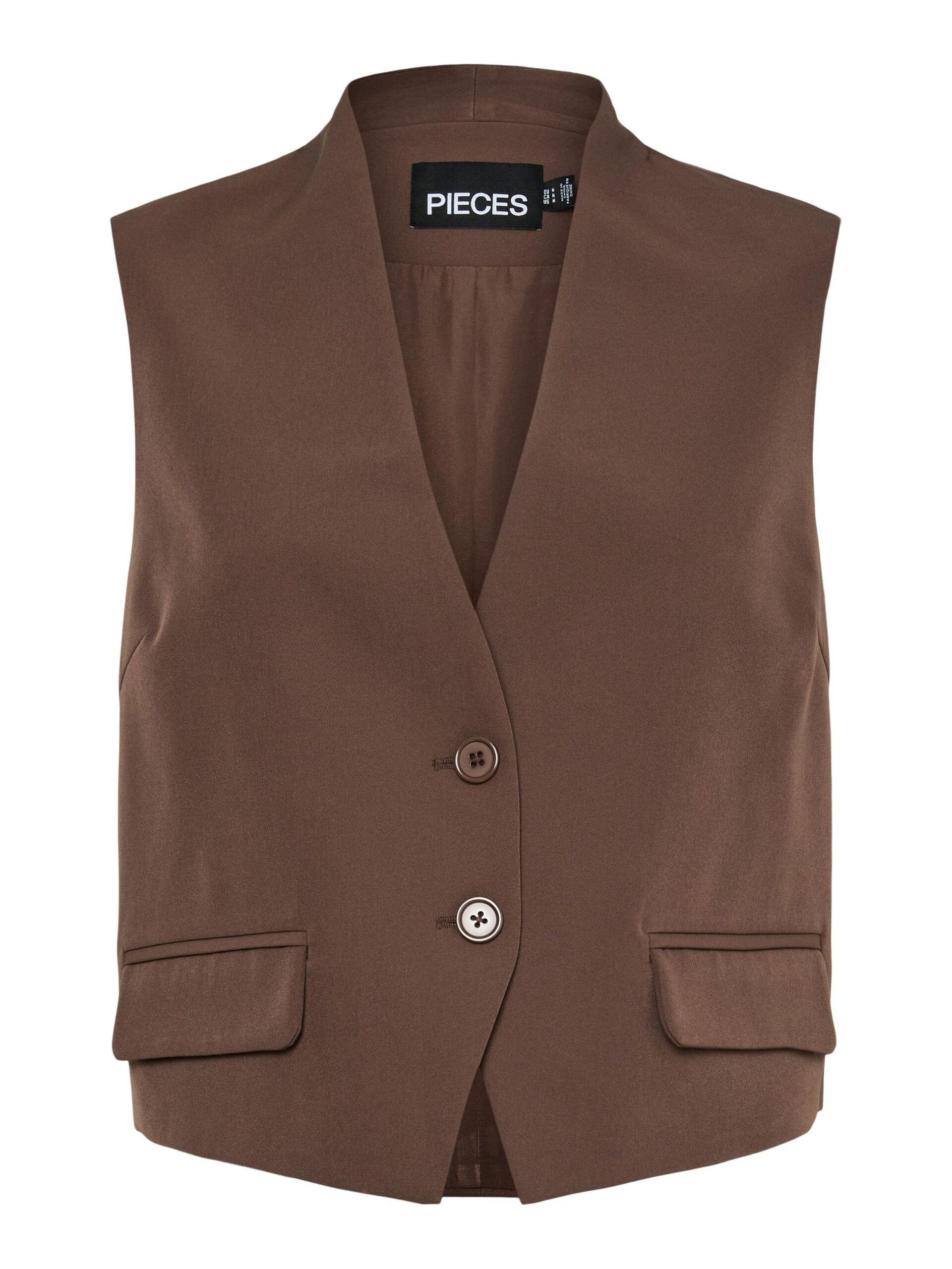 Carousel image - PCNIMORA WAISTCOAT, Chocolate Martini | 6