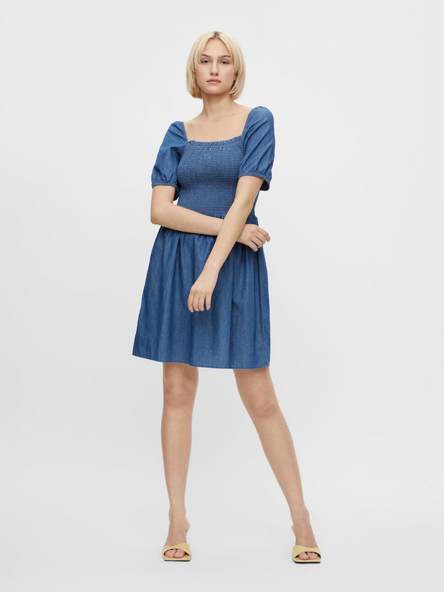 Pieces PCTAYLA DENIM DRESS, Medium Blue Denim, highres - 17113885_MediumBlueDenim_005.jpg