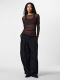 Product image thumbnail 3 PCBOBO MESH ROUCHING  LONG SLEEVED TOP, Hot Fudge