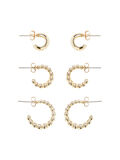 Pieces PCJETTE 3-PACK HOOP EARRINGS, Gold Colour, highres - 17134267_GoldColour_001.jpg