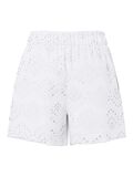 Product image thumbnail - PCVILDE BRODERIE ANGLAISE SHORTS, Bright White | 7