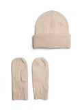 Product image thumbnail - PCNYNNE HOOD AND MITTENS ACCESSORY SET, Silver Lining | 1