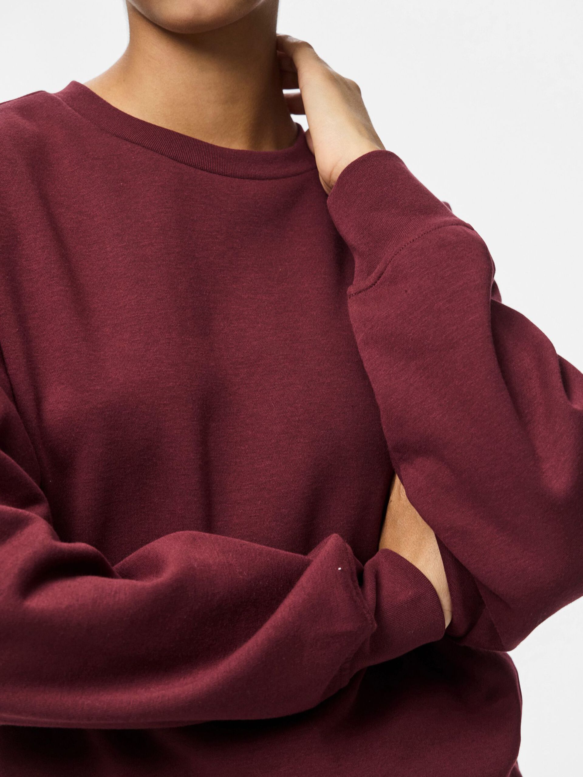 Carousel image - PCCHILLI LOOSE FIT SWEATSHIRT, Tawny Port | 4