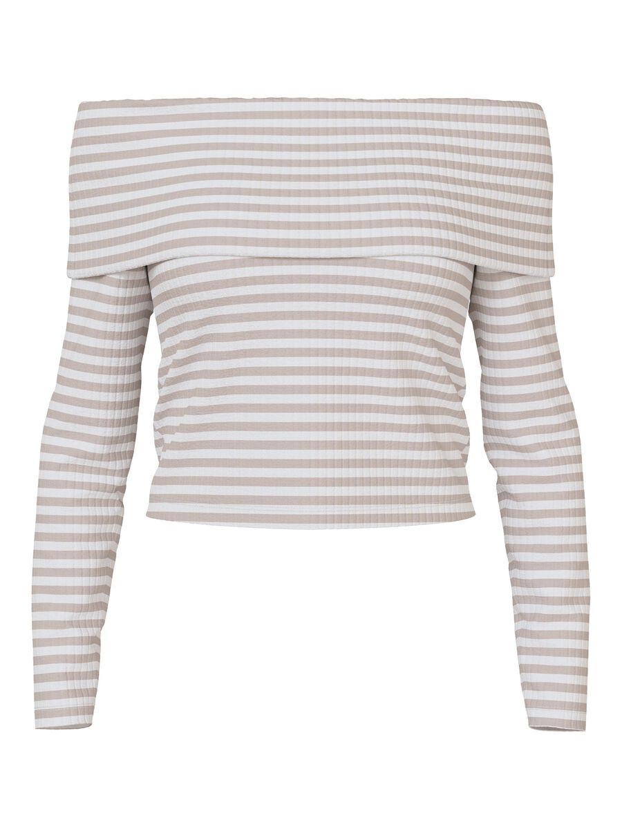 Pieces PCLAYA OFF-SHOULDER TOP, Bright White, highres - 17156179_BrightWhite_1167614_001.jpg