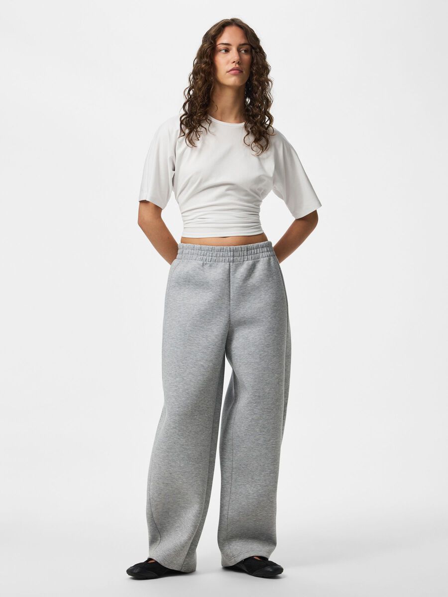 Carousel image 3 PCBUCUBA MW SWEATPANTS, Light Grey Melange