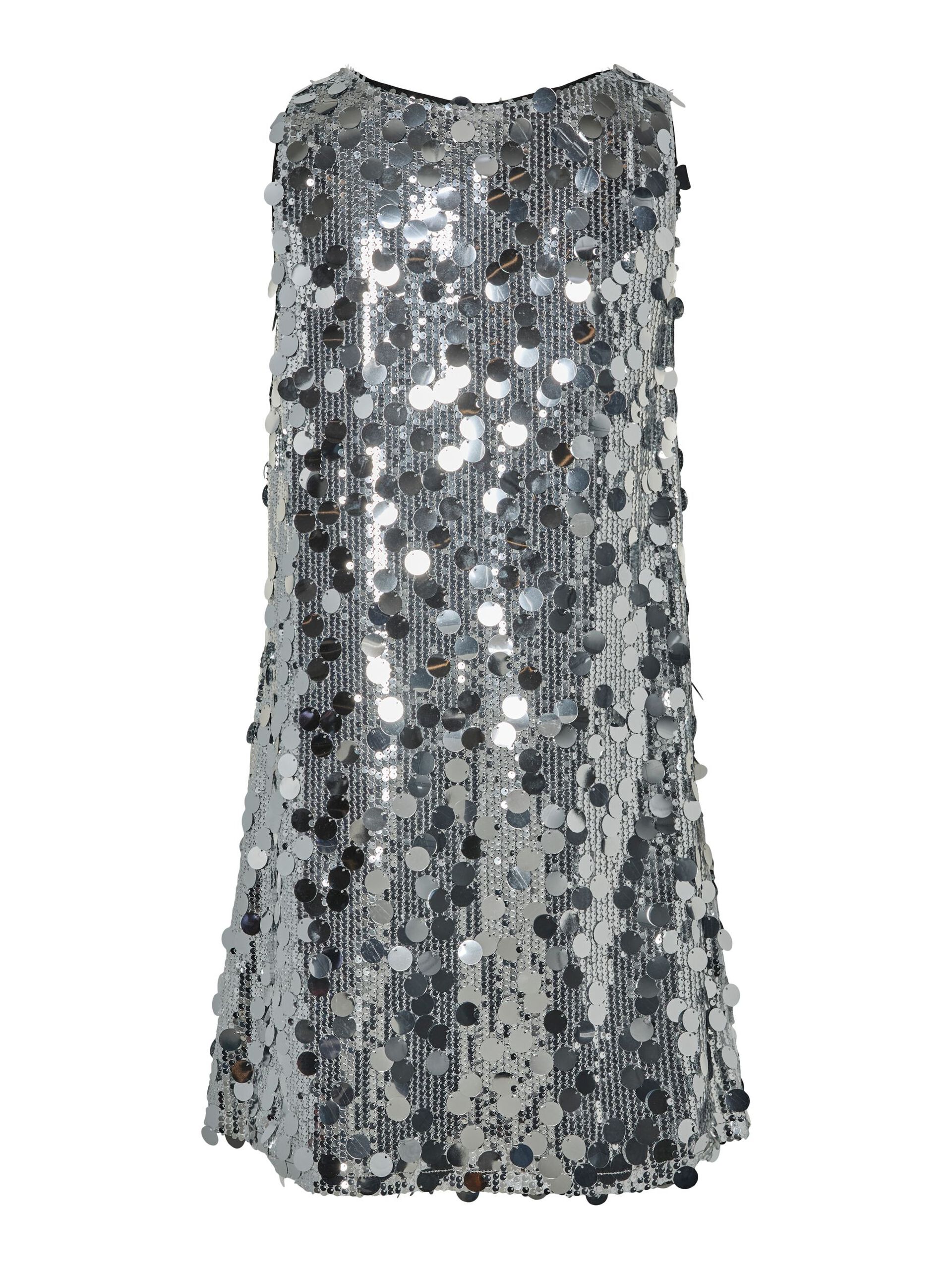 Carousel image - PCMALOU MINI DRESS, Silver Colour | 9