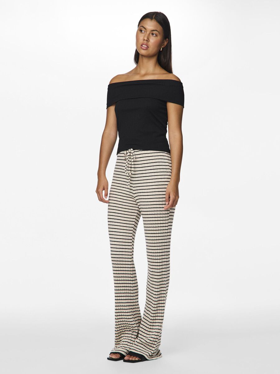 Pieces PCIRIS KNITTED TROUSERS, Birch, highres - 17156682_Birch_1171948_005.jpg