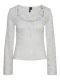 Pieces PCAMALIE LACE LONG SLEEVED TOP, Bright White, highres - 17151863_BrightWhite_001.jpg