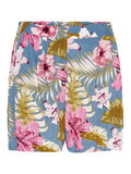 Pieces HAWAIANSK BLOMSTERPRINTET SHORTS, Dusty Blue, highres - 17099892_DustyBlue_720868_001.jpg