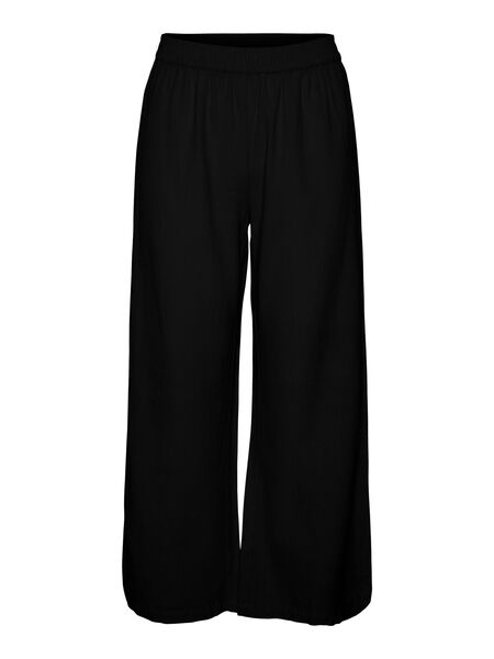 Pieces PCMILANO LINEN-BLEND TROUSERS, Black, highres - 17140963_Black_001.jpg