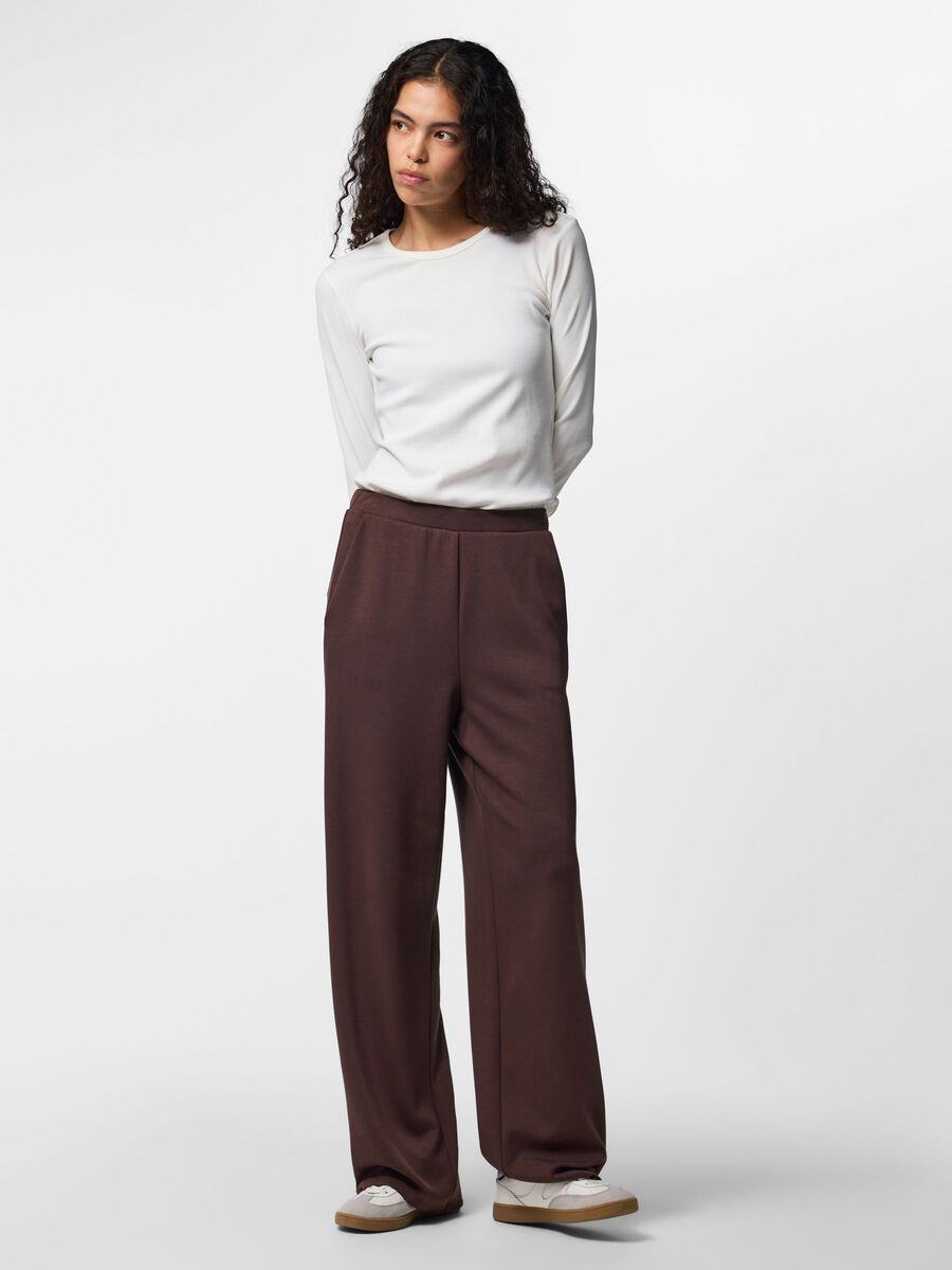 Carousel image 3 PCMICHELLE - SCUBA TAILLE HAUTE JOGGING EN MOLLETON, Hot Fudge