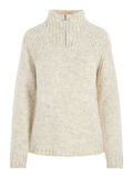 Pieces HALF-ZIP MOCK NECK JUMPER, White Pepper, highres - 17100028_WhitePepper_001.jpg