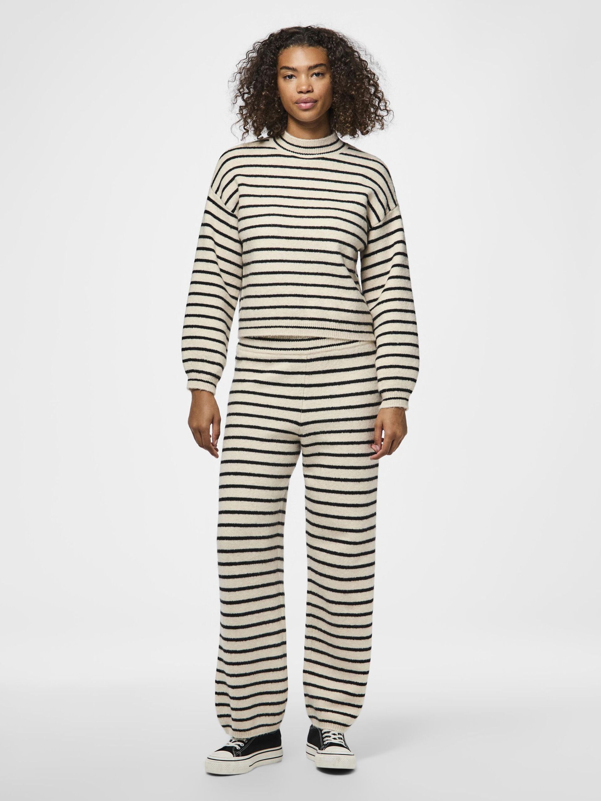 Carousel image - PCPENNA HIGH NECK KNIT, Whitecap Gray | 3