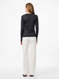 Product image thumbnail - PCFYLLA NYLON LONG SLEEVED TOP, Black | 2