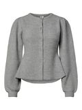 Product image thumbnail 6 PCSILLY PUFF KNITTED CARDIGAN, Medium Grey Melange