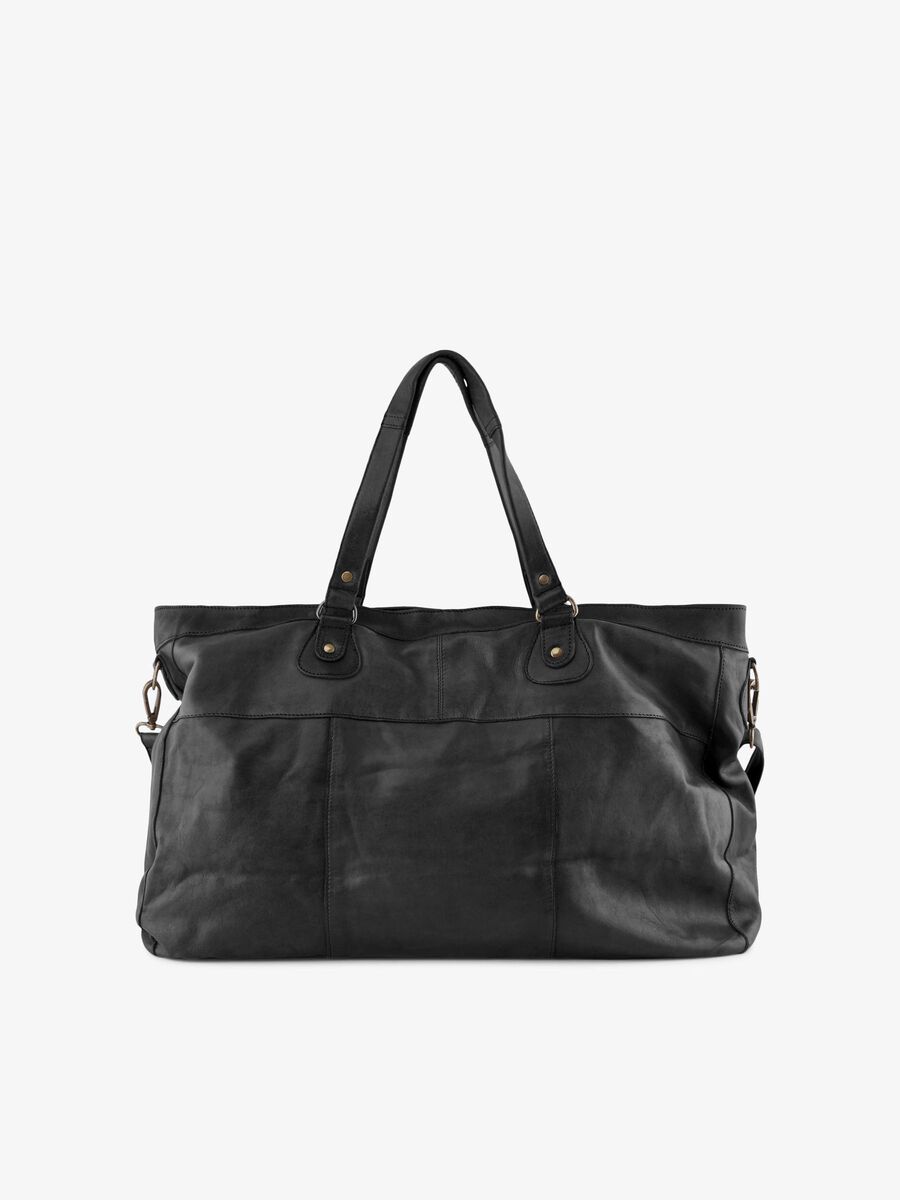 Carousel image - LEDER REISE TASCHE, Black | 6