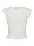 Pieces PCMIMI TOP MED KORTE ÆRMER, Bright White, highres - 17145521_BrightWhite_002.jpg