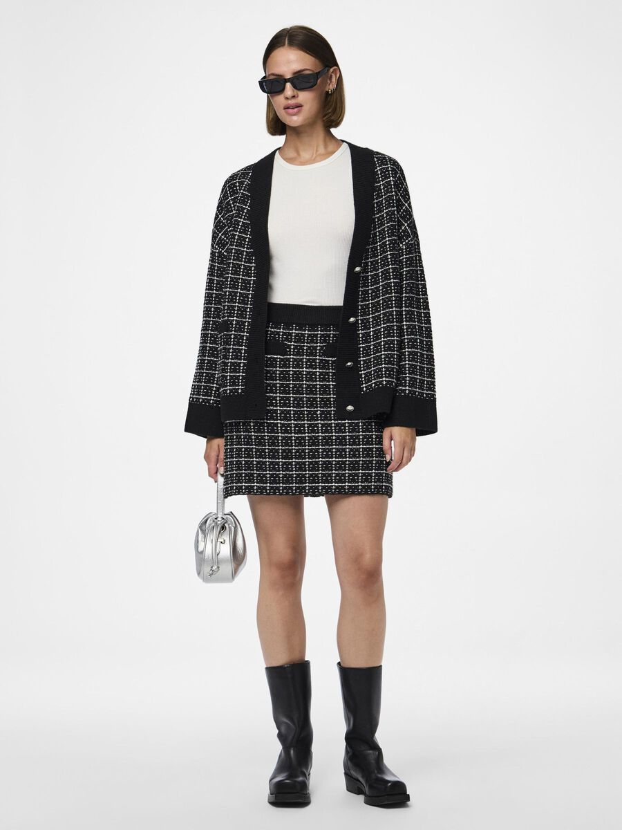 Pieces PCNILJA KNITTED SKIRT, Black, highres - 17152538_Black_1138114_007.jpg