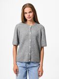 Pieces PCSILLY KORTE ERMER STRIKKET CARDIGAN, Medium Grey Melange, highres - 17158220_MediumGreyMelange_003.jpg