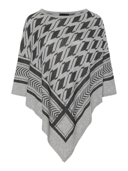 Pieces PCNOVIS PONCHO, Light Grey Melange, highres - 17152241_LightGreyMelange_001.jpg