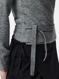 Product image thumbnail - PCMAJI WRAP KNIT, Medium Grey Melange | 6