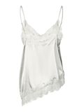 Product image thumbnail - PCNOMI SATIN LACE STRAP TOP, Bright White | 7
