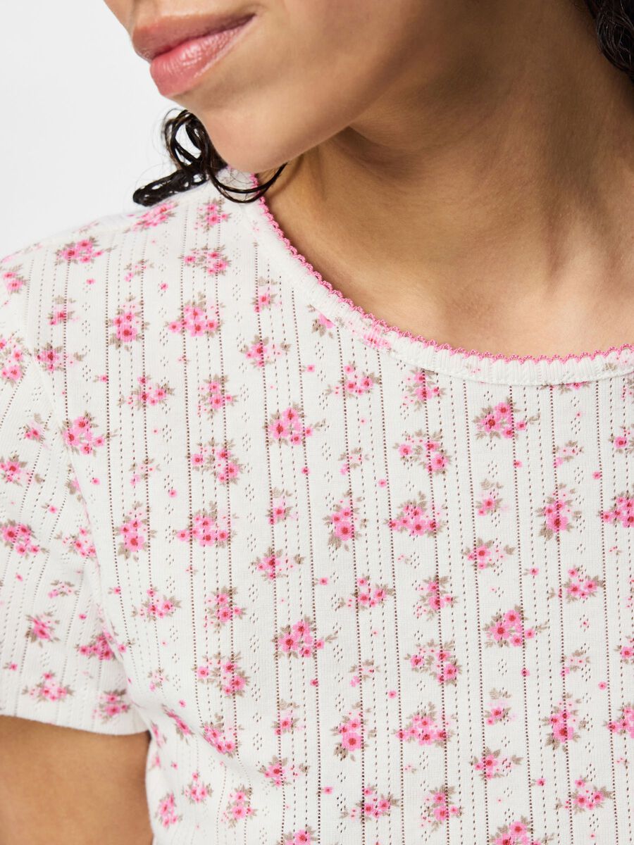 Carousel image - PCMYA POINTELLE T-SHIRT, Birch | 6