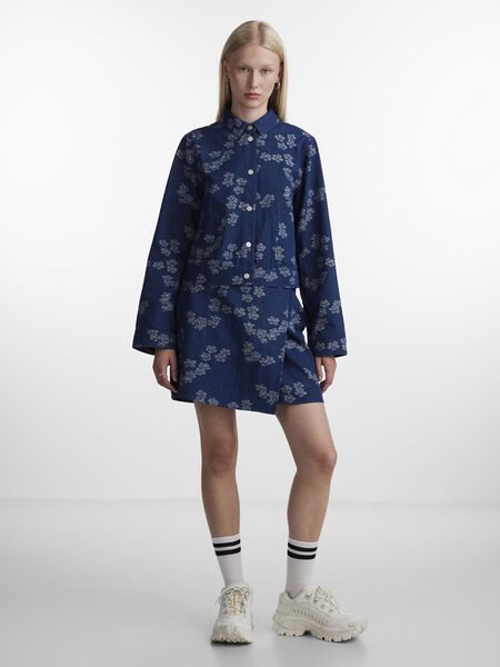 Pieces PCAGNES DENIM SKIRT, Blue Denim, highres - 17149137_BlueDenim_1102883_005.jpg