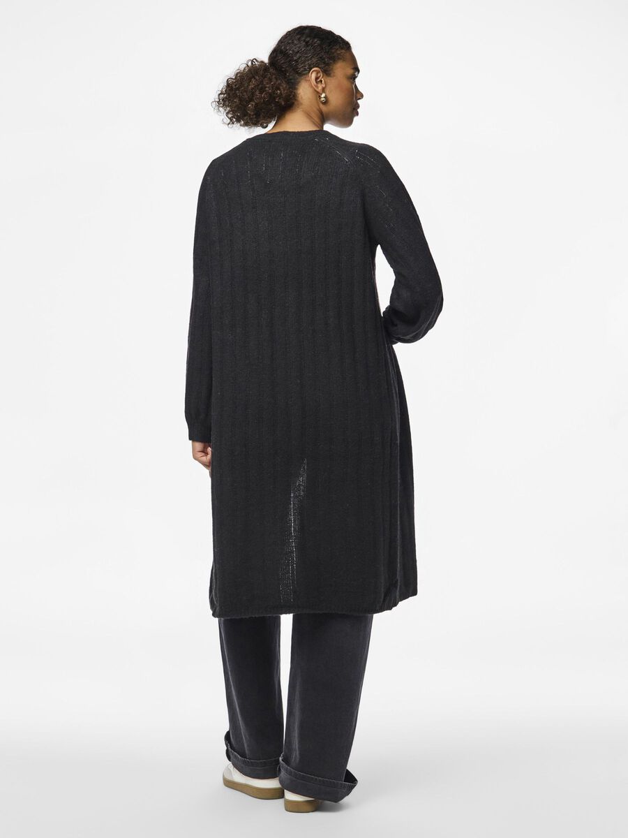 Pieces PCMAGGY KNITTED CARDIGAN, Black, highres - 17150959_Black_004.jpg