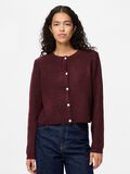 Product image thumbnail - PCSILLY KNITTED CARDIGAN, Tawny Port | 1
