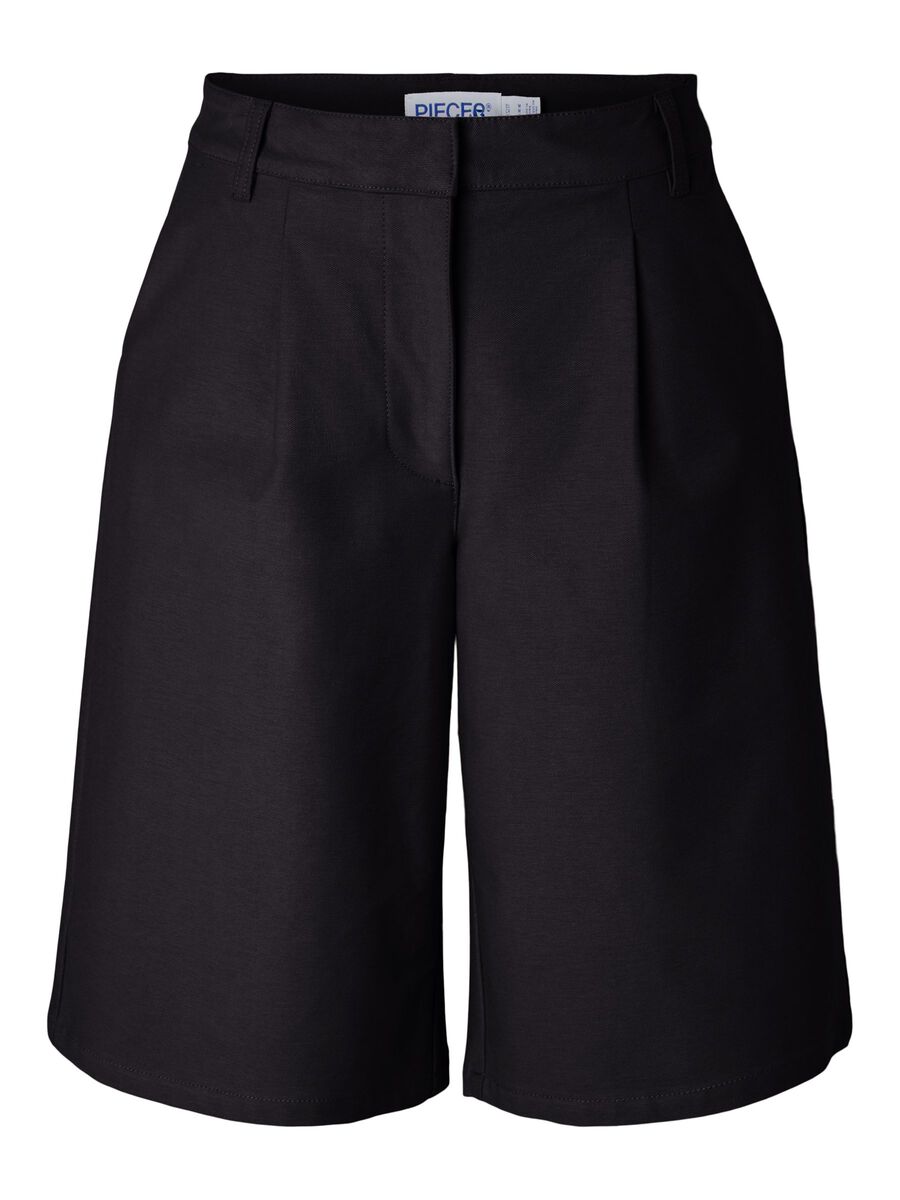 Carousel image - PCRIKKE HW BERMUDA SHORTS, Black | 7