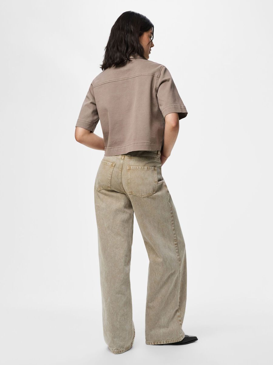 Product carousel image - PCSALUME  SHORT SLEEVED SHIRT, Taupe Gray | 2