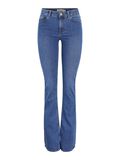 Pieces MID WAIST FLARED JEANS, Medium Blue Denim, highres - 17111066_MediumBlueDenim_001.jpg